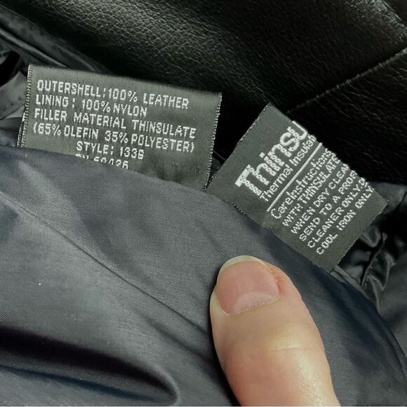 Ladies Leather Moto Jacket Open Road Sz 38 Motorcycle Zip Out Liner Insulated - Picture 9 of 10